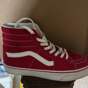 Red & White Vans —